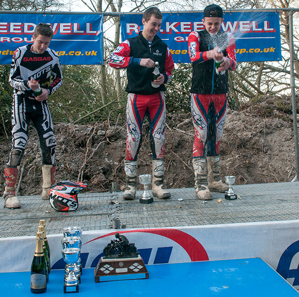 Youth Podium - L/R Jack Peace, Toby Martyn, Tom Culliford