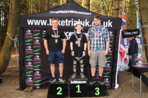 Intermediate podium. 1st Sam Shepherd, 2nd Adam Boxall, 3rd Ashley Kennard
