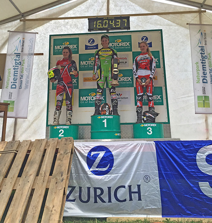 Women podium