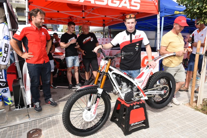 Michael Brown with the 2016 GasGas