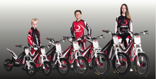 The OSET range of seven bikes is complemented by all new riding gear.