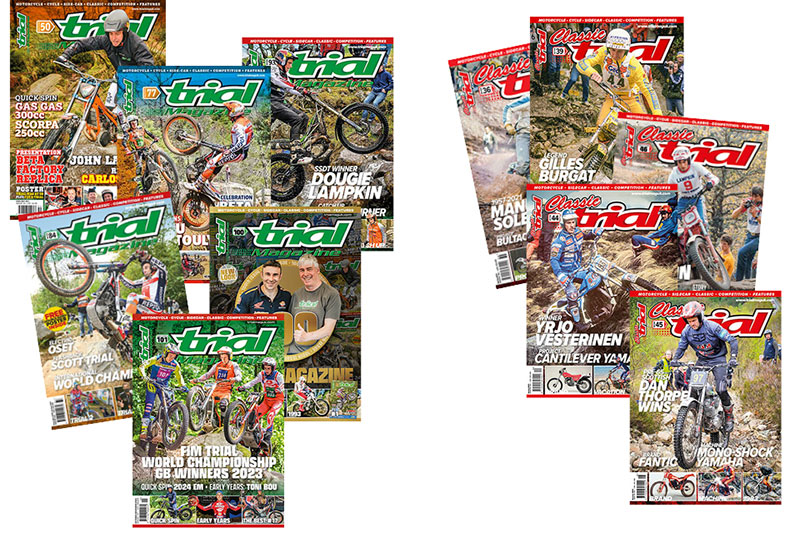 Back issues of Trial Magazine and Classic Trial Magazine