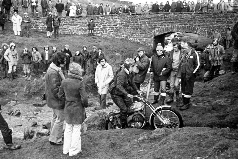 1973 Malcom Rathmell on Bultaco
