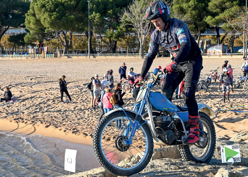 Dan Thorpe at 2023 Cost Brava Trial in Retro class