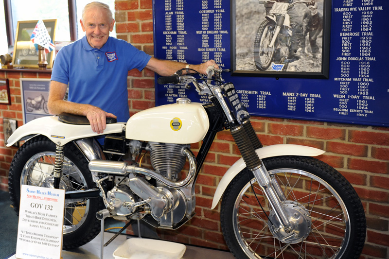 Sammy Miller with Ariel 500 registration number GOV 132
