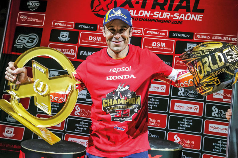 2026 FIM World Trials Champion Toni Bou